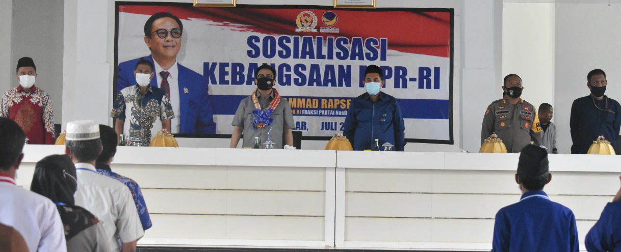 WAKIL BUPATI TAKALAR SAMBUT KEDATANGAN MUHAMMAD RAPSEL ALI DI TAKALAR.