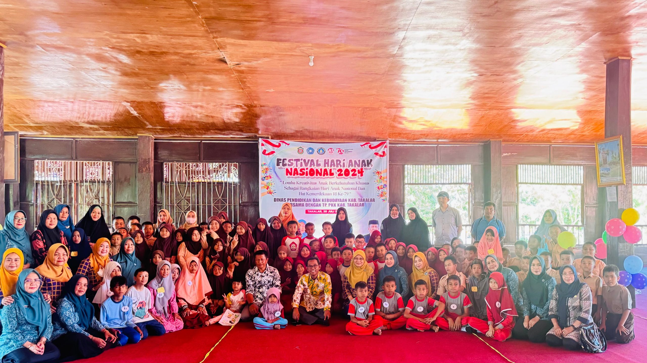Pj Bupati Takalar Membuka Festival Hari Anak Nasional dan Lomba Kreativitas Anak Berkebutuhan Khusus
