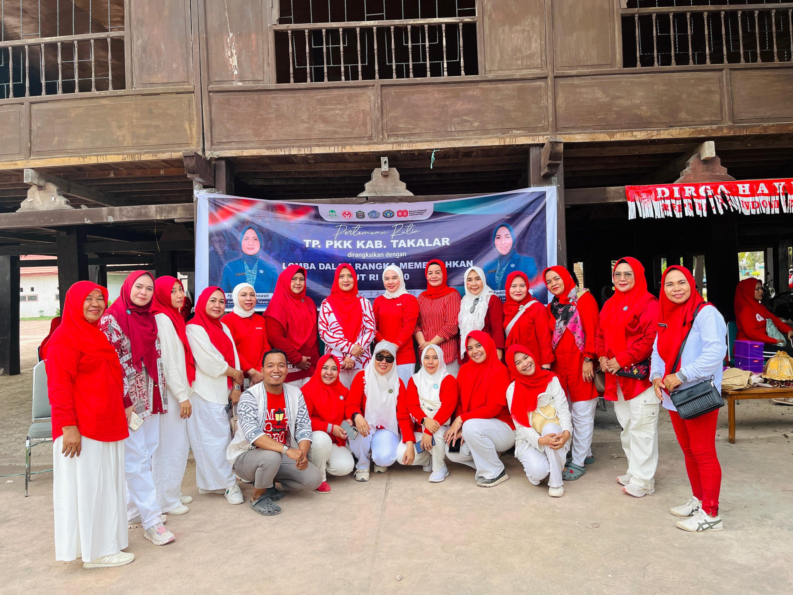 Pertemuan Rutin TP PKK Kabupaten Takalar Dirangkaikan dengan Lomba dalam Rangka Memeriahkan HUT RI ke-80